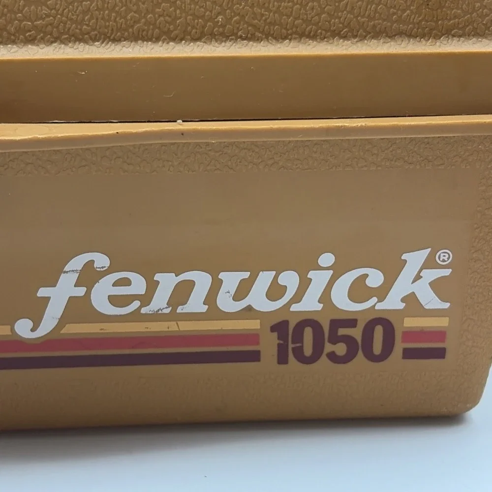 Fenwick 1050 Vintage 1980s Burnt Orange Fishing Tackle Box 2-Tray Dadcore Retro